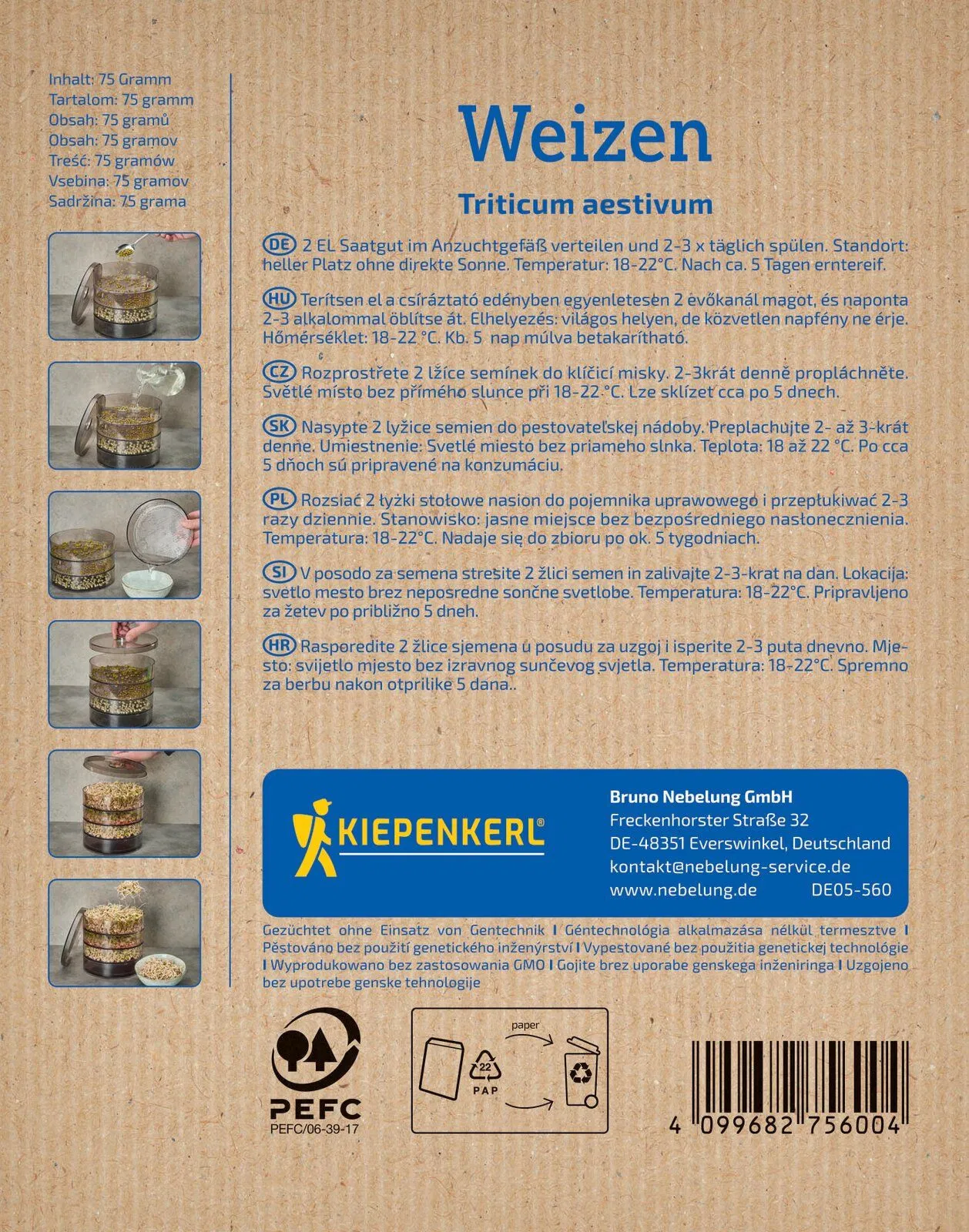 BIO Keimsprossen Weizen, 75 g