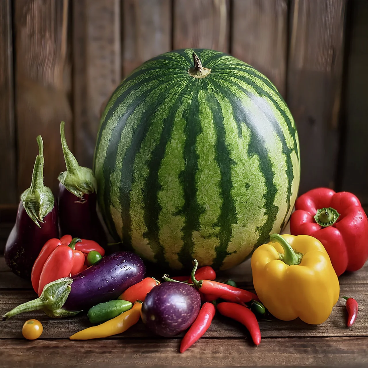  Gemüsepflanzen-Set Fruchtgemüse 5 + 1 gratis