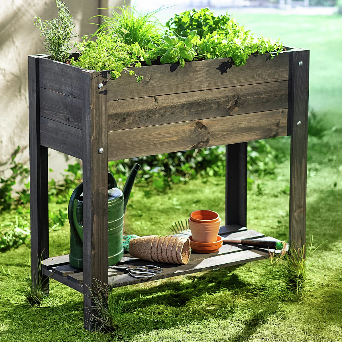 Hochbeet-Set Easy mit Gartenbuch & 10 Saatgut-Sorten