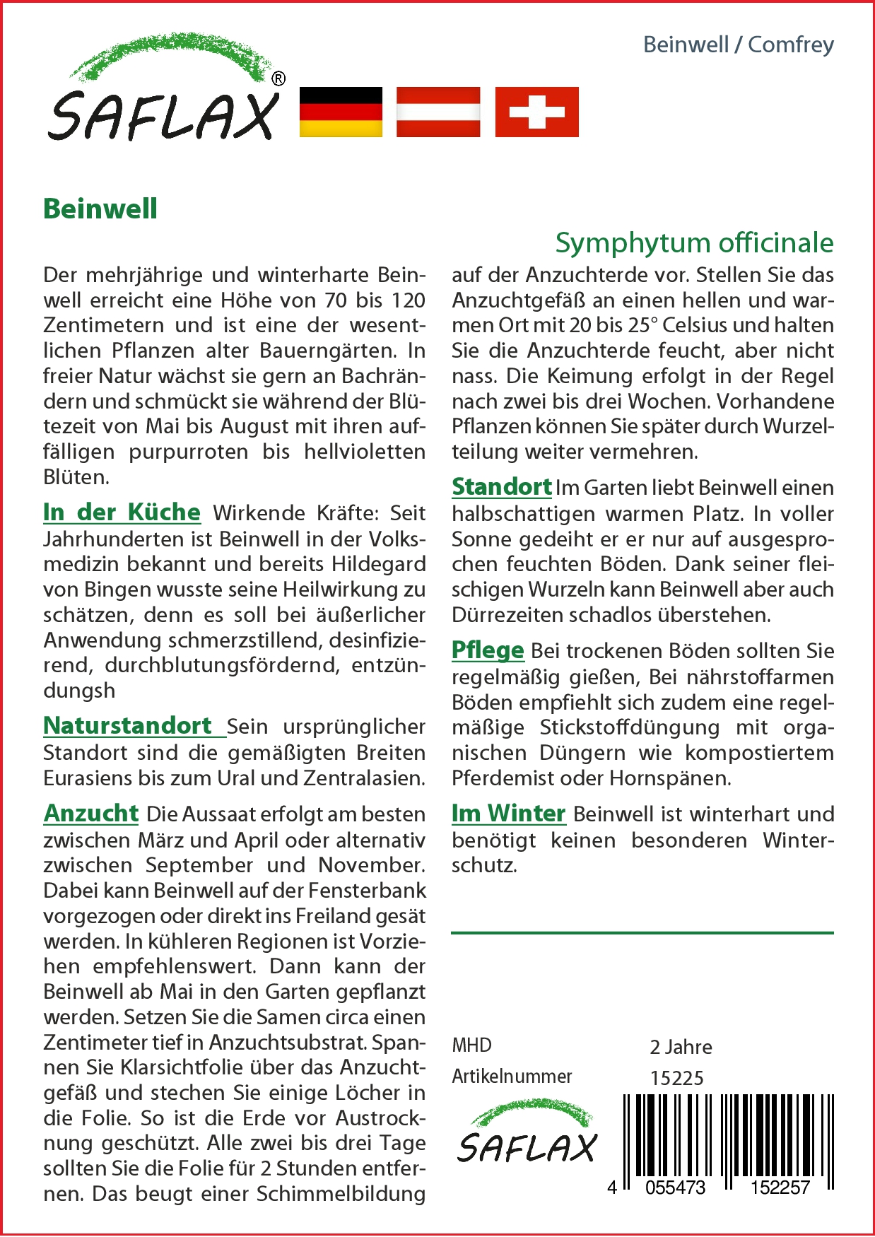 Beinwell - Samen