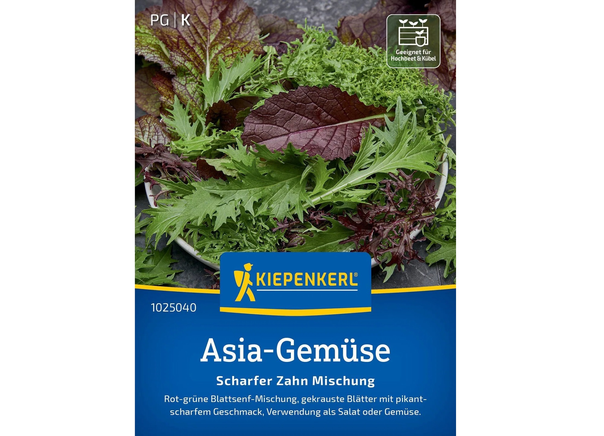 Asia-Gemüse Blattsenf Scharfer Zahn-Mischung