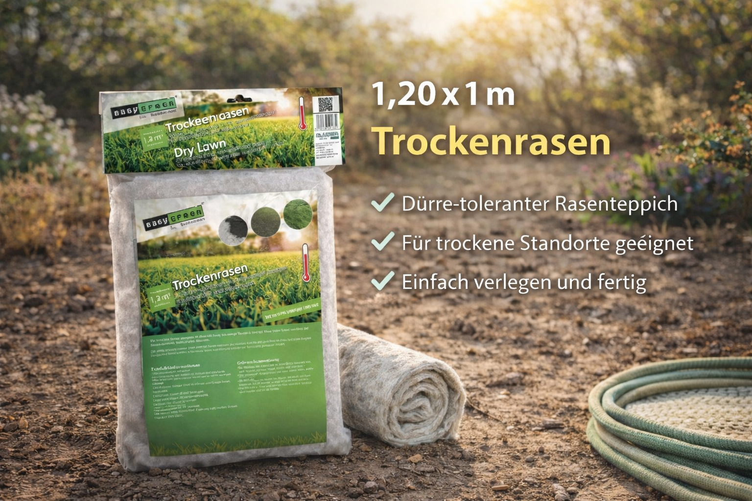 Wollrasen Trockenrasen 