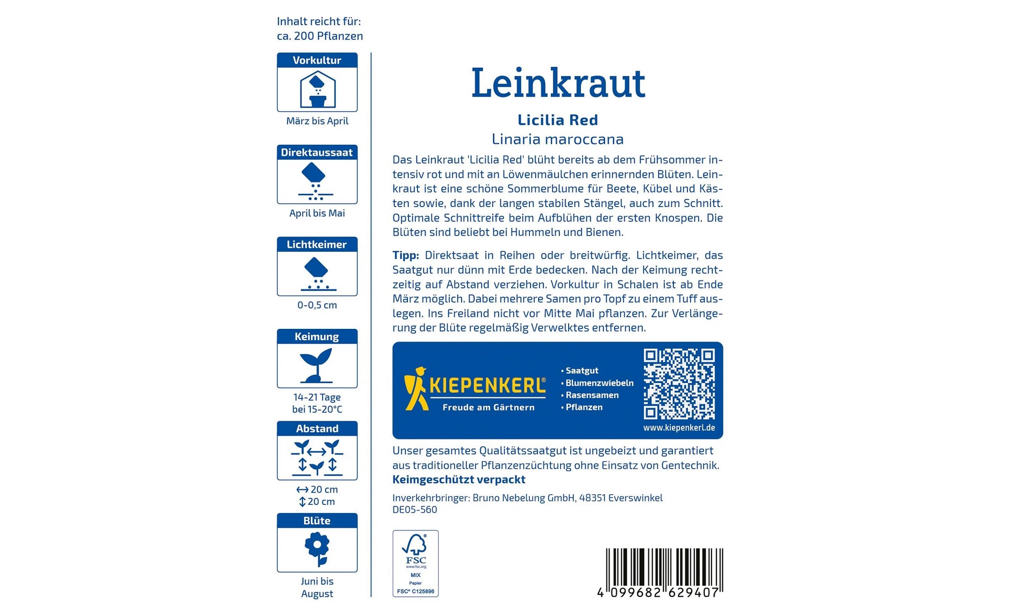 Leinkraut Licilia Red