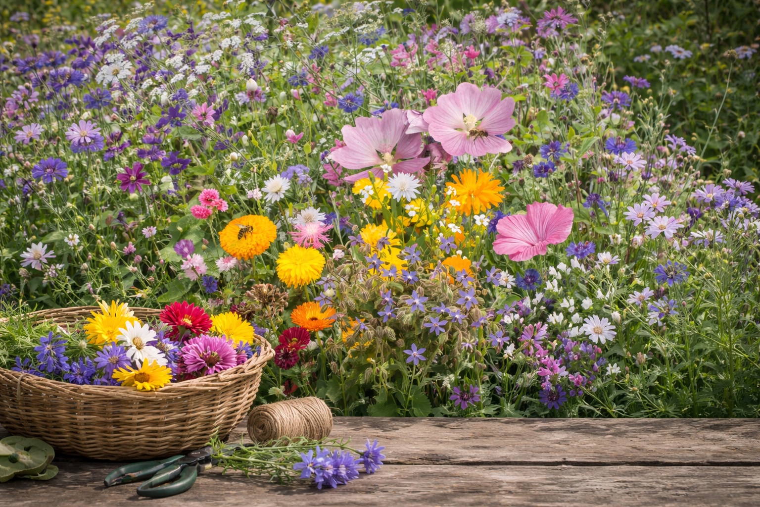 Blumenmischung einjähriger Arten