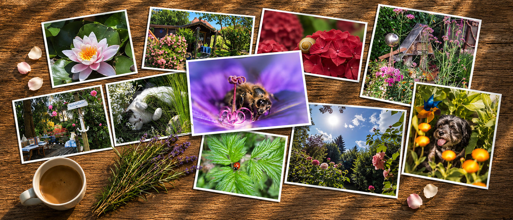 Sommerlicher Garten – Header zum Gärtner Harry Fotowettbewerb „Dein schönster Garten-Moment im Sommer“