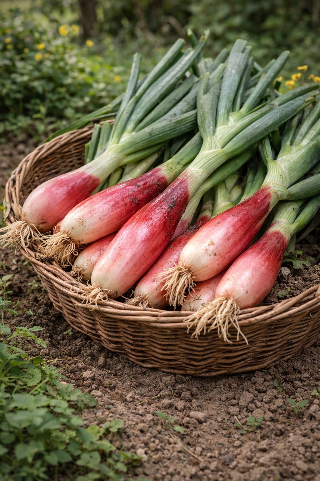 Lauchzwiebeln "Rote von Florenz"
