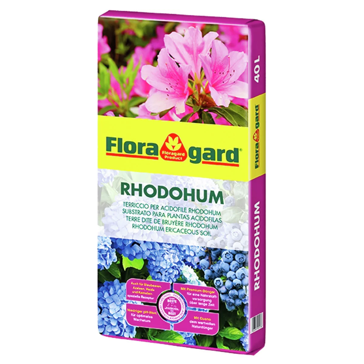 Rhodohum Moorbeetpflanzenerde, 40 Liter
