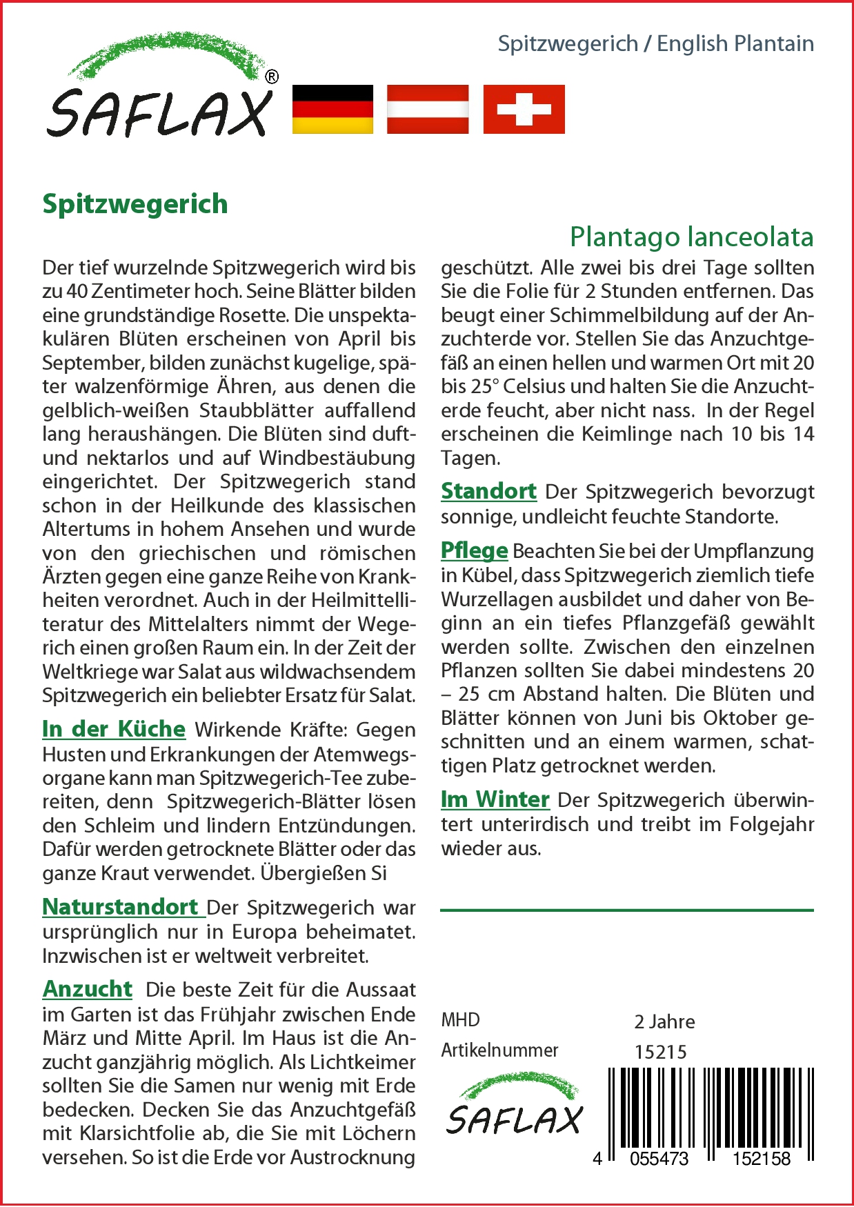Spitzwegerichsamen
