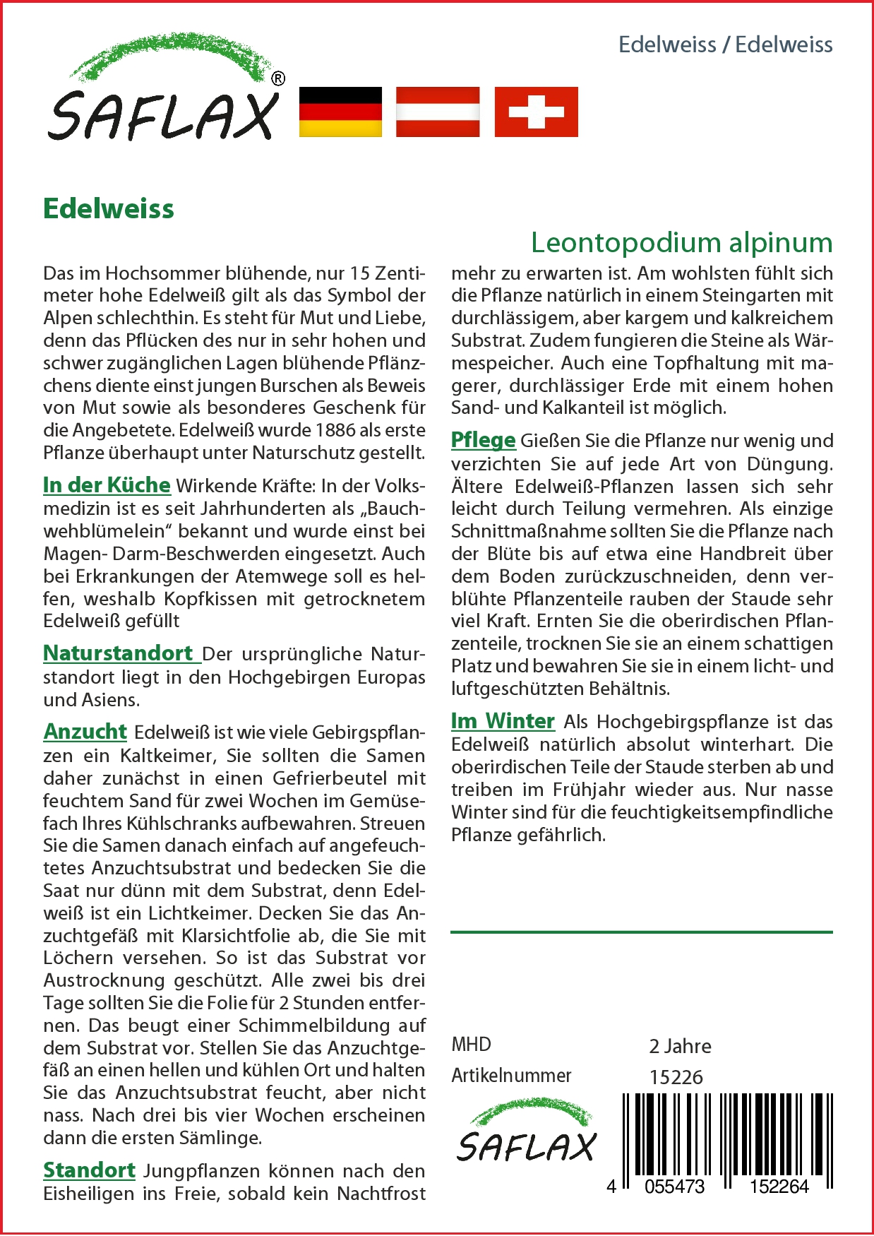 Edelweiss - Samen